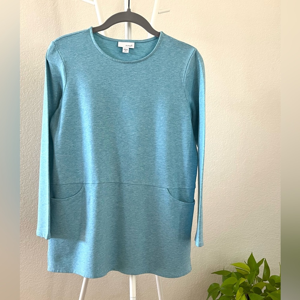Jjill purejill Tunic. Size: XS petite Color: Heather Teal